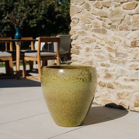 Vaso LAFONTAINE 50x51cm verde lago