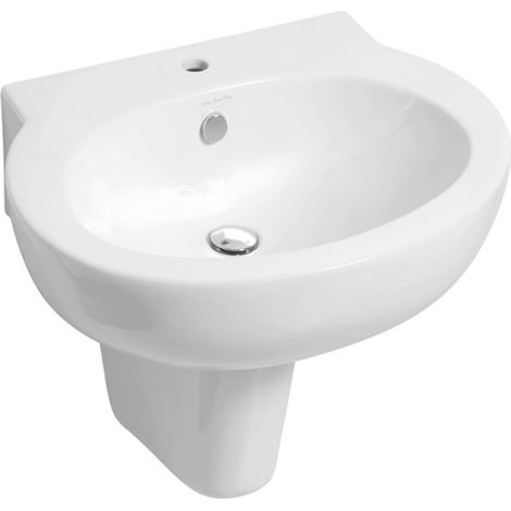 Lavabo Next sospeso/su colonna cm. 67x53 bianco lucido