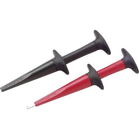 Fluke AC280 Jeu de pinces crocodiles de sécurité femelle 4 mm CAT IV 600 V, CAT III 1000 V rouge, noir (1/3)