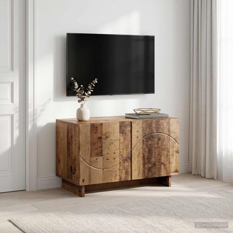 vidaXL TV Stand 60 x 34.5 x 40 cm Old Wood Engineered Wood (1/5)