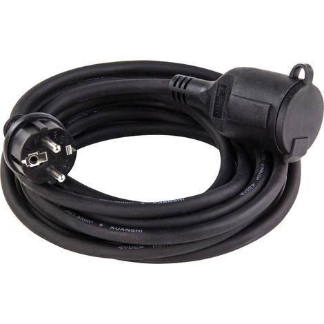 Verlängerungskabel 5 Meter H07RN-F 3x1,5mm² schwarz IP44 (1/3)
