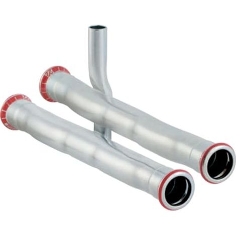 Geberit Mapress Acero al carbono Set Pieza en T de conexión para retorno, DN 20 / 12, 23604