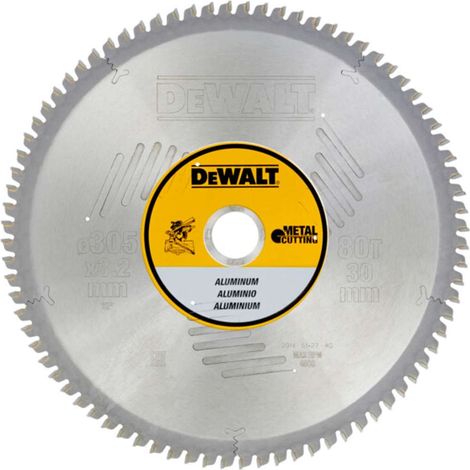 DeWALT - Disco per sega per alluminio 305x30 mm, 80 denti DT1916