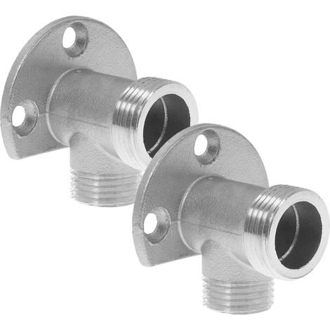 2 Pièces Adaptateur de Robinet Cuivre Argenté Filetage Standard (1/5)