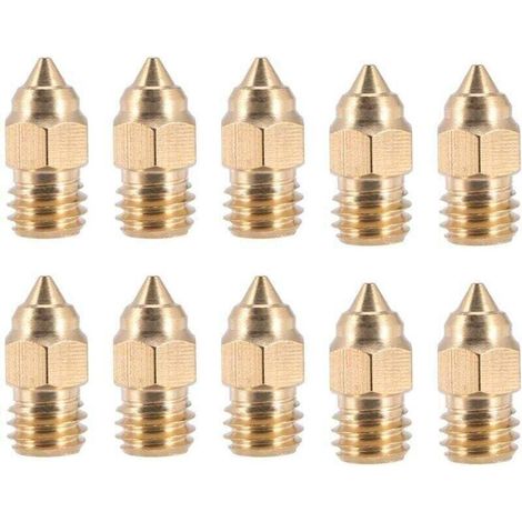 10 PièCes SéRies -6 SE 0.4 MM Buse Hotend, XU,Buses pour -10 V2 -3 -5 SéRie D'Imprimante 3D, produit qualité supérieure, durable et fiable, matériaux sélectionnés, satisfaction garantie - (1/4)