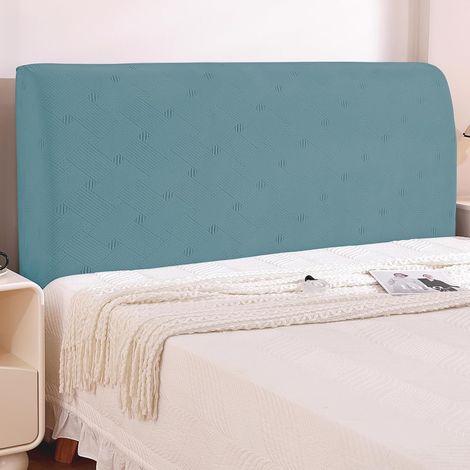 Housse Tete De Lit, Élastique Housse De Tete De Lit Antitaches, Housse De Protection De Tête Washable, Headboard Cover Removable, Couvre Tete De Lit De Chambre (120cm, Bleu Clair) (1/5)