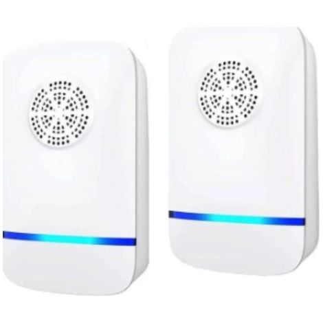 2er-Pack Ultraschall-Schädlingsbekämpfer, elektronische Insekten- und Nagerabwehr gegen Mücken, Mäuse, Kakerlaken, Ratten, Bettwanzen, Spinnen, Ameisen und Fliegen, für Zuhause, Lager und Küche (1/5)