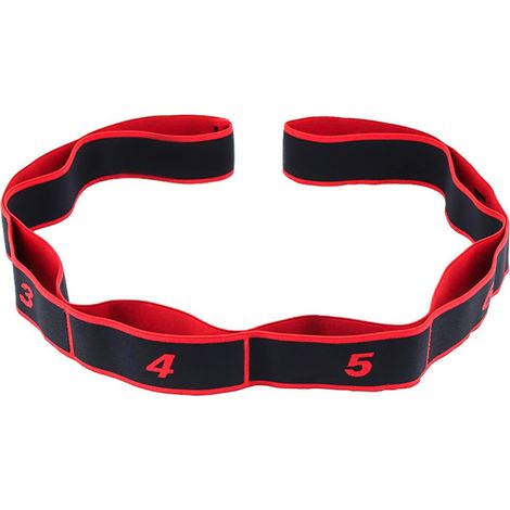 Ceinture D Etirement Elastique - Pour Yoga Et Entraineement Physique - 150 cm - Noir - 1 Piece (1/5)