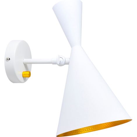 Applique bianca oro E27 orientabile Modern 308009 Polux (1/4)