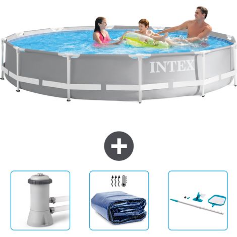 Prism Frame Pool Rund - 366x76 cm - 4-teilig  SCB78