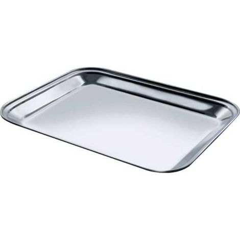 Bandeja de acero 18/C rectangular de 45x36 cm Salvi