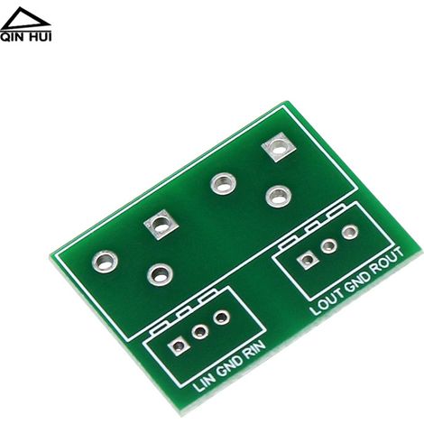 Blanko-4-Loch-RCA-Adapterplatine XH2.54-3P auf 4-Loch-Audiobuchse für die Reparatur und Modifizierung von Lautsprechergehäusen im DIY-Bereich. (1/4)