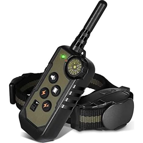 Collier Dentrainement Pour Chien - Réglable 9 Niveaux Statiques - 3 Modes - Étanche IP67 - Rechargeable - Pour Chiens De 7 À 50 Kg
