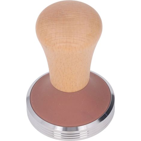 58-mm-Kaffeetamper aus Buchenholz mit Holzgriff und Edelstahlfuß – ideal für angehende Baristas (1/5)