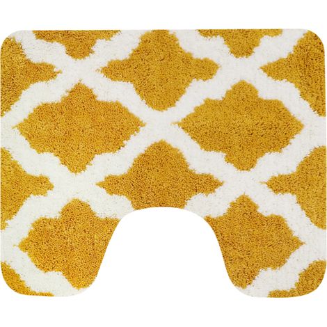 Tapis de toilette Dutch House Toulon 60x50 cm Oker/Wit