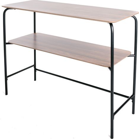 Console 2 niveaux avec structure en métal design vintage (1/5)