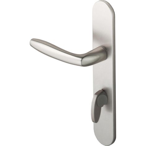 Vachette Orca conjunto manija de puerta aluminio plateado