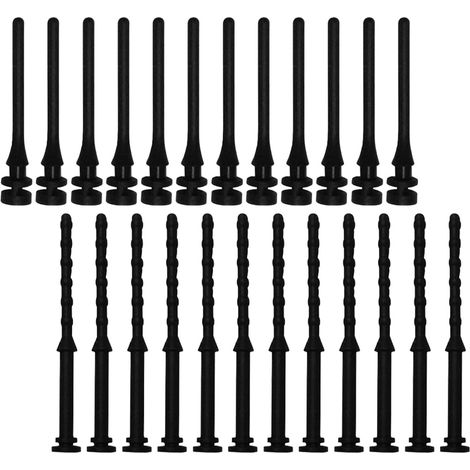 Vis de Ventilateur de Refroidissement 24 Pièces Noir  Vis Anti-bruit pour Boîtier D'ordinateur, Fixation Ventilateur, Accessoires pour Montage Stable (1/5)