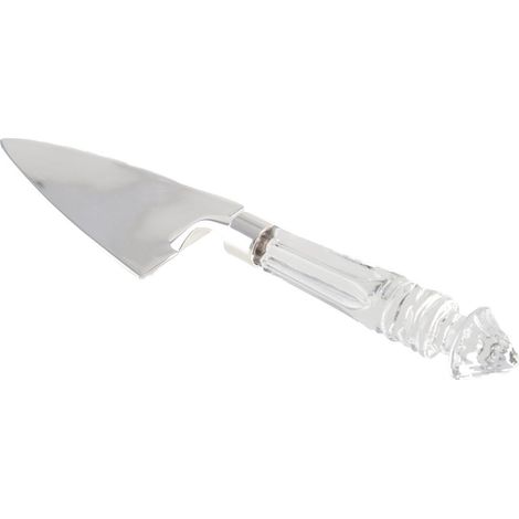 Pelle à tarte pour service de gâteaux et quiches en cristal transparent 27 x 6 x 2,5 cm - PANGIVO (1/3)