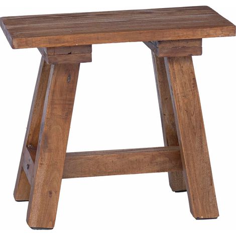 panchina Naturale 50,5 x 25 x 47,5 cm Legno massello di mogano vidaXL