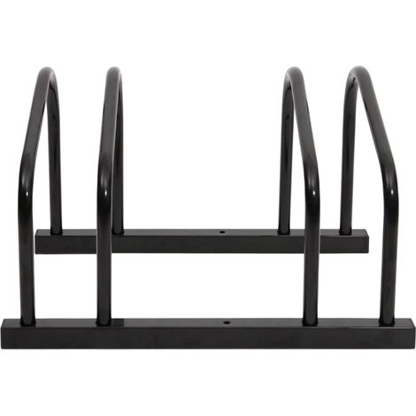 Maison Exclusive - Portabici per 2 Biciclette Acciaio Nero