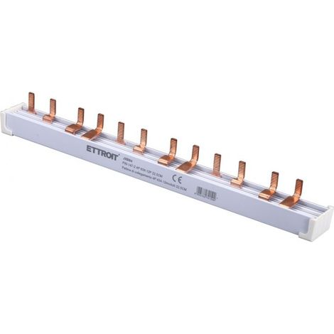 ETTROIT JXBS4 Pettine di collegamento 4P 63A 12moduli 22.5CM (1/3)