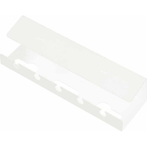 Under-desk cable management tray with clamp - No drilling required - Sturdy and spacious - White (1/5)