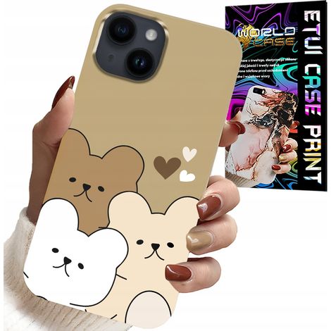 Hülle für iPhone 15 Plus – Teddybär, Teddybärmuster für die jüngsten Kinder (1/5)