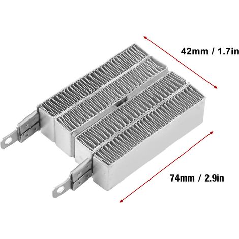 Plaque chauffante PTC à température constante 24V/150W pour chauffage par ondulation avec boîtier aluminium (1/5)