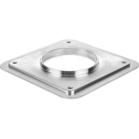 Adaptateur à bride en acier inoxydable pour raccords de vanne de vidange de 75 mm de diamètre - Accessoires pour caravanes et camping-cars (1/5)