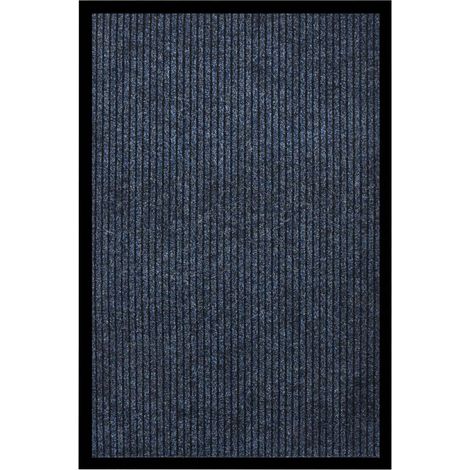 Fußmatte Gestreift Blau 80x120 cm vidaXL