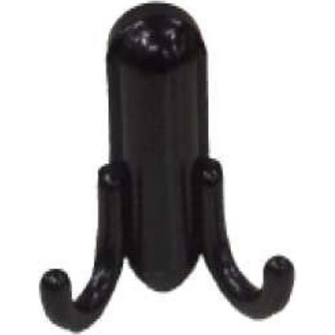 Gancio porta abiti in plastica nero pezzi 1 - masidef (1/2)