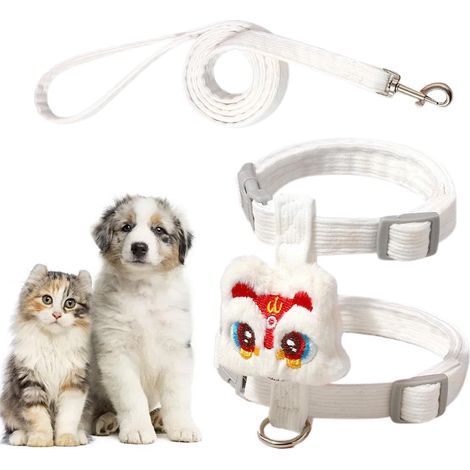 Laisses pour chat, harnais gilet pour chien Sangles de poitrine anti évasion pour chaton Dureté de poitrine de chat réglable, fournitures pour vêtements d'extérieur pour la marche, le jogging (1/5)