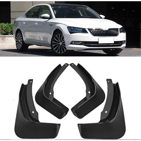 Lot de 4 bavettes de protection pour Skoda Superb 2016-2021, garde-boue et ailes profilés. (1/5)