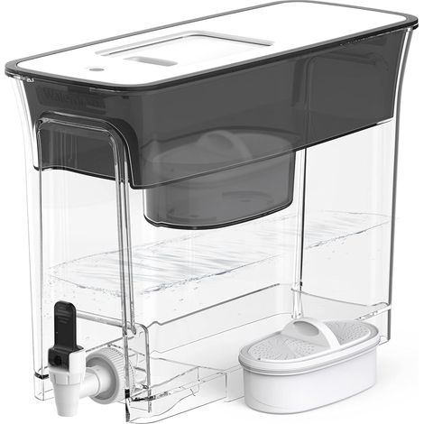 Distributeur de filtre à eau fin de 8,2L, grande capacité, 757L longue durée de vie, 5 fois la durée de vie, réduit le chlore, le PFOA/SPFO et plus encore, sans BPA (Filtre: WD-PF-01A Plus) (1/5)