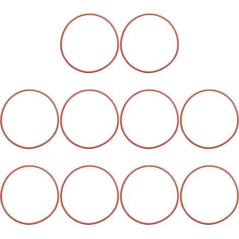 Joint Torique en Silicone 106x112x3mm (ID x OD x Largeur), 20PCS Joint d'Étanchéité Bocaux Remplacement pour Réparation Plomberie Valves Tuyaux Robinet Voiture Gaz, Rouge (1/5)