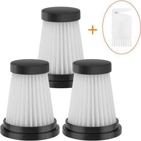 4 Pack Cordless Vacuum Cleaner Replacement HEPA Filter for Moosoo K12 K12 Pro K13, for Genius Invictus One 1.0 X7/2.0, for Foxnovo 13KPA Handheld Vacuum Cleaner Filter Accessories (1/4)