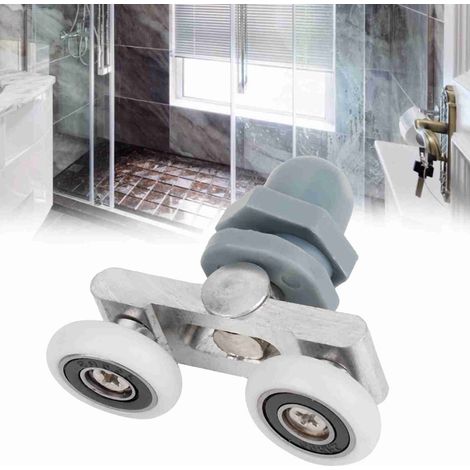 4er-Pack Vollgummi-Gleitrollen für Badezimmertüren und -fenster (ABS + Aluminium, Durchmesser 20/23/25 mm, feuer- und korrosionsbeständig) (1/5)