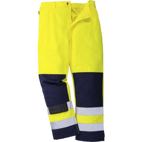Pantaloni ad alta visibilità Seville Giallo/Marine 2XL - FR(54) - UK(44) (1/2)