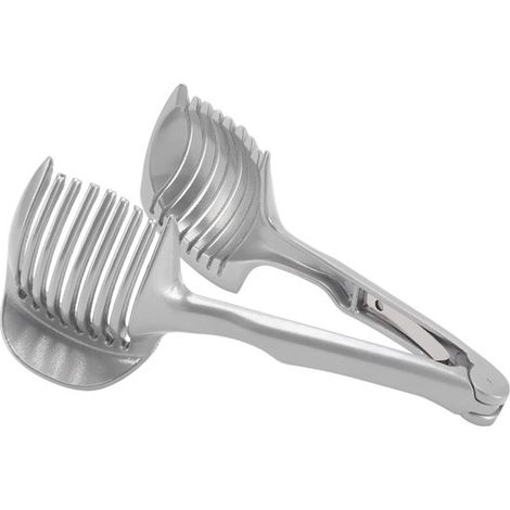 Coupe-tomates et coupe-œufs multifonction – Inox – Antidérapant – Légumes, œufs, oignons (1/5)