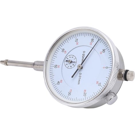 Indicateur de test à cadran mécanique Jauge à cadran de type pointeur de haute précision pour la mesure de l'instrument 0-20mm