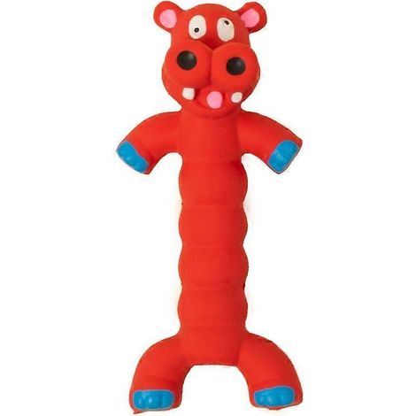 Os à mâcher pour chien, jouet en caoutchouc couineur pour chien, jouet en latex pour la poussée dentaire, jouet à mordiller (1/5)