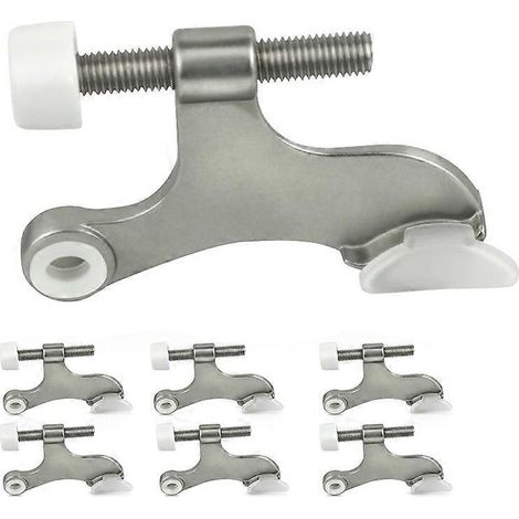 Butée de porte à charnière (lot de 7) - Butée de porte pratique pour charnières, construction métallique robuste (1/5)