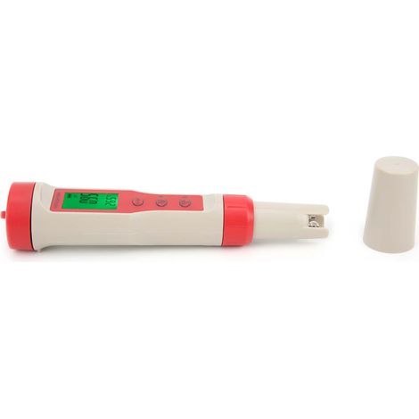 Stylo testeur de qualité de l'eau 4 en 1 : analyseur portable de pH/EC/TDS/température avec écran LCD (1/5)