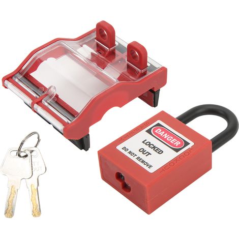 Boîtier de Protection Verrouillable Transparent pour Disjoncteur Triphasé - Sécurité et Prévention des Accidents (1/5)