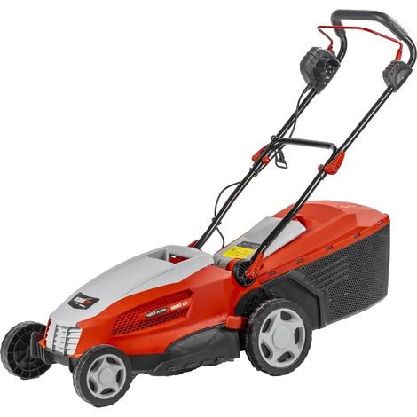 Tondeuse électrique Largeur de Coupe 420 mm Tous Types d'herbe Sac de ramassage 40 l 1800 W Coupe 20-70 mm Pliable Poids 16 kg avec poignée Ergonomique (1/5)
