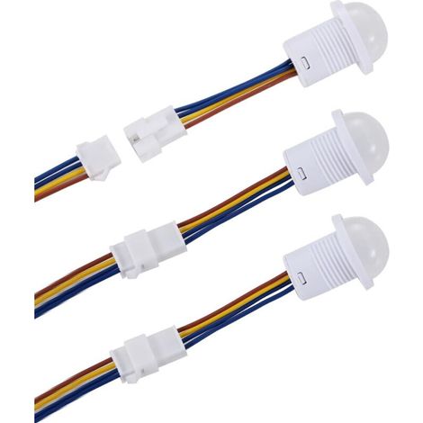 3 Pièces Commutateur de capteur Infrarouge PIR 110 V/220 V, Mini détecteur de Mouvement Infrarouge pour Installation intérieure (1/4)