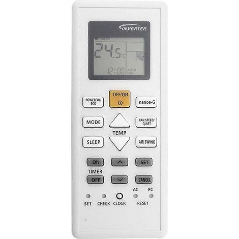 Télécommande de remplacement A75C18090 pour climatiseur Panasonic A75C18090