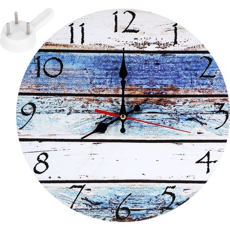 Horloge Murale Vintage Silencieuse - Décoration pour Salon et Bureau (Modèle Rétro) (1/5)