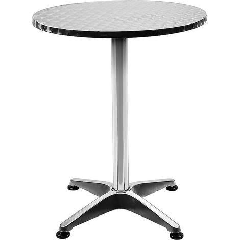 Table Mange Debout en Aluminium Réglage en hauteur 606070/110cm Meuble Terrasse Salon (1/5)